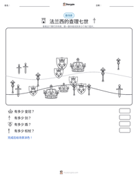 法兰西的查理七世 可打印工作表预览