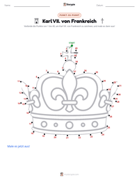 Karl VII. von Frankreich druckbare Arbeitsblatt Vorschau