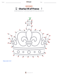 Charles VII of France printable worksheet preview