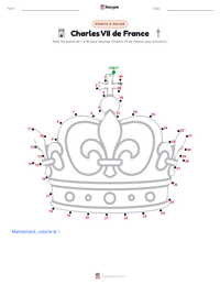 Aperçu de la feuille de travail imprimable Charles VII de France