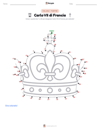 Anteprima della scheda stampabile di Carlo VII di Francia