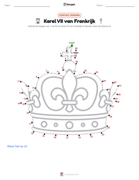 Karel VII van Frankrijk afdrukbare werkblad voorbeeld