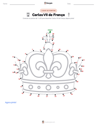 Prévia da folha de atividades imprimível Carlos VII de França