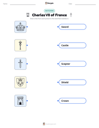 Charles VII of France printable worksheet preview