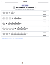 Charles VII of France printable worksheet preview