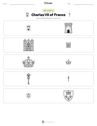 Charles VII of France printable worksheet preview