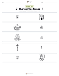 Aperçu de la feuille de travail imprimable Charles VII de France