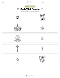 Anteprima della scheda stampabile di Carlo VII di Francia
