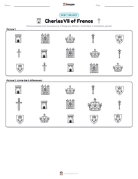 Charles VII of France printable worksheet preview