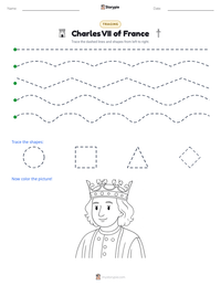 Charles VII of France printable worksheet preview