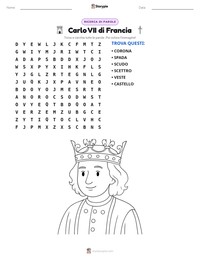 Anteprima della scheda stampabile di Carlo VII di Francia