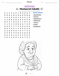Anteprima della scheda stampabile di Montserrat Caballé