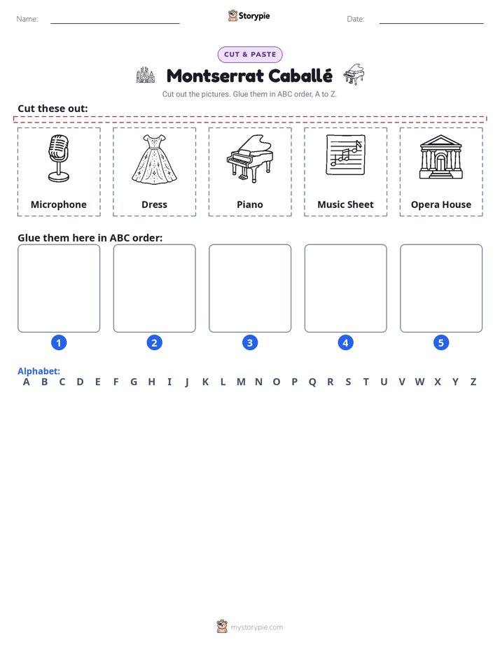 Cut & Paste Alphabet