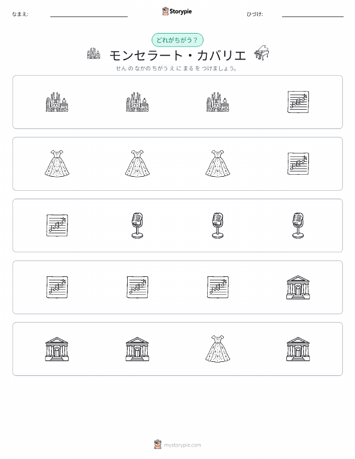 異なるものを見つけよう