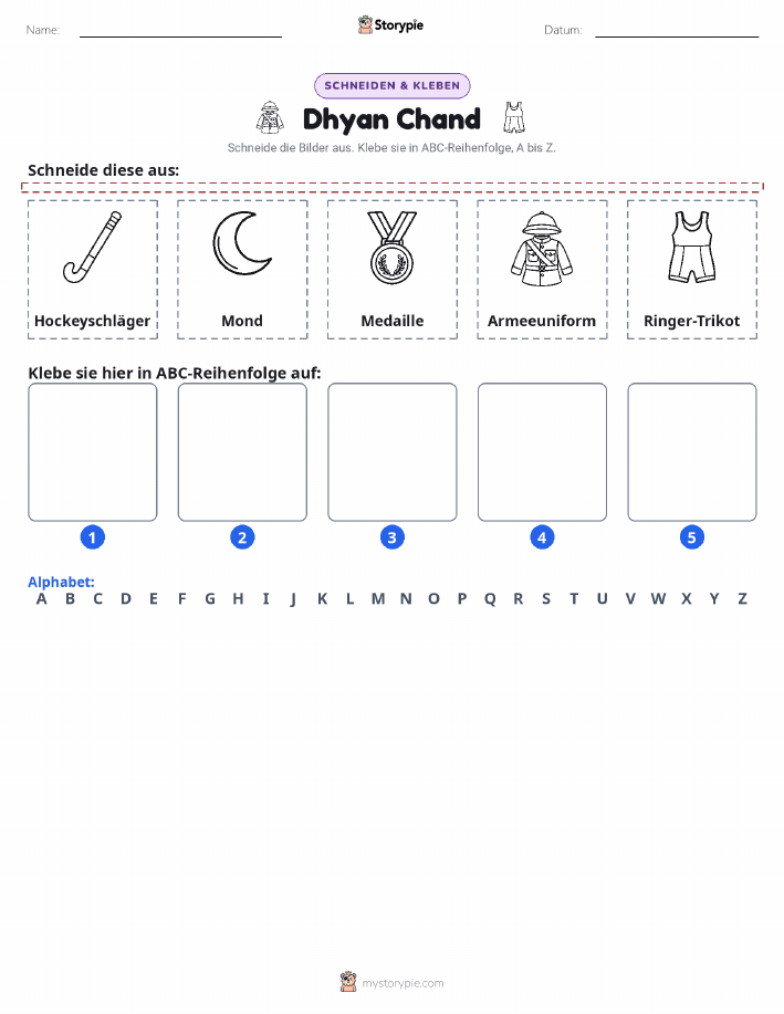 Schneiden & Einfügen Alphabet