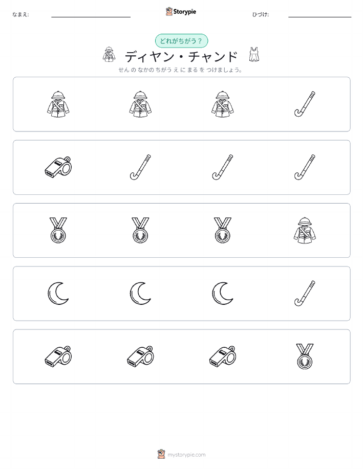 異なるものを見つけよう