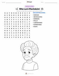 Vista previa de la hoja de trabajo imprimible de Rita Levi-Montalcini