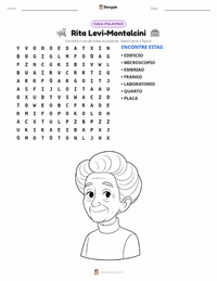 Prévia da folha de atividades imprimível Rita Levi-Montalcini