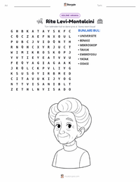 Rita Levi-Montalcini yazdırılabilir çalışma sayfası önizlemesi
