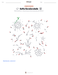 Aperçu de la feuille de travail imprimable Sofía Kovalevskaya