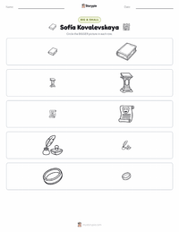 Sofía Kovalevskaya printable worksheet preview