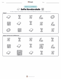 Aperçu de la feuille de travail imprimable Sofía Kovalevskaya
