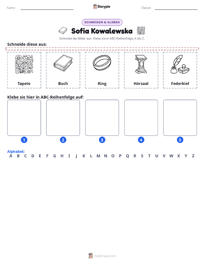 Schneiden & Einfügen Alphabet