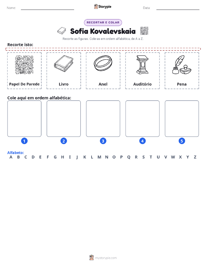 Recortar & Colar Alfabeto