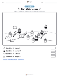 Aperçu de la feuille de travail imprimable Karl Weierstrass