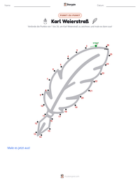 Karl Weierstraß druckbare Arbeitsblatt Vorschau