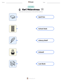 Karl Weierstrass printable worksheet preview