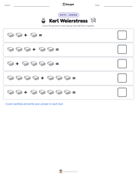 Karl Weierstrass printable worksheet preview