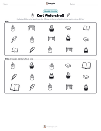 Karl Weierstraß druckbare Arbeitsblatt Vorschau