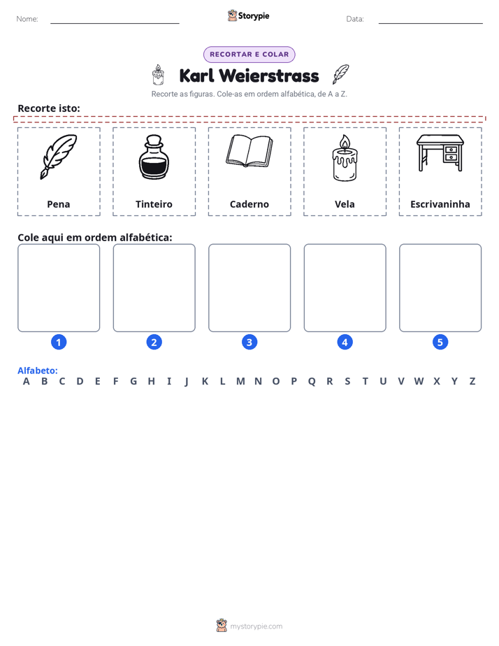 Recortar & Colar Alfabeto