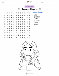 Anteprima della scheda stampabile di Kalpana Chawla