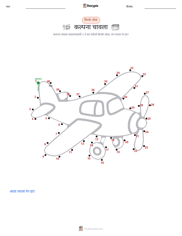 बिंदू जोडणे