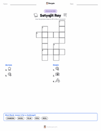 Satyajit Ray printable worksheet preview