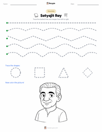 Satyajit Ray printable worksheet preview