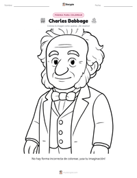 Vista previa de la hoja de trabajo imprimible de Charles Babbage