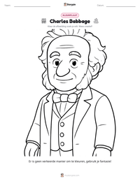 Charles Babbage afdrukbare werkblad voorbeeld