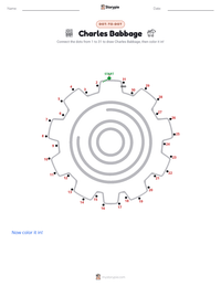 Charles Babbage printable worksheet preview