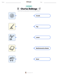 Charles Babbage printable worksheet preview