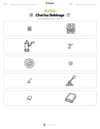 Charles Babbage printable worksheet preview