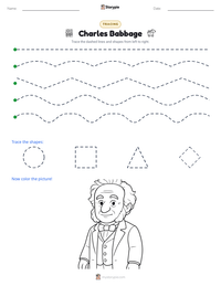 Charles Babbage printable worksheet preview