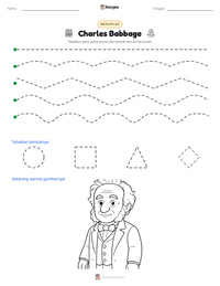Prabaca lembar kerja cetak Charles Babbage