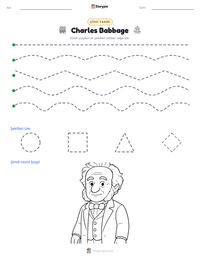 Charles Babbage yazdırılabilir çalışma sayfası önizlemesi