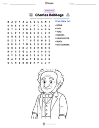 Prabaca lembar kerja cetak Charles Babbage