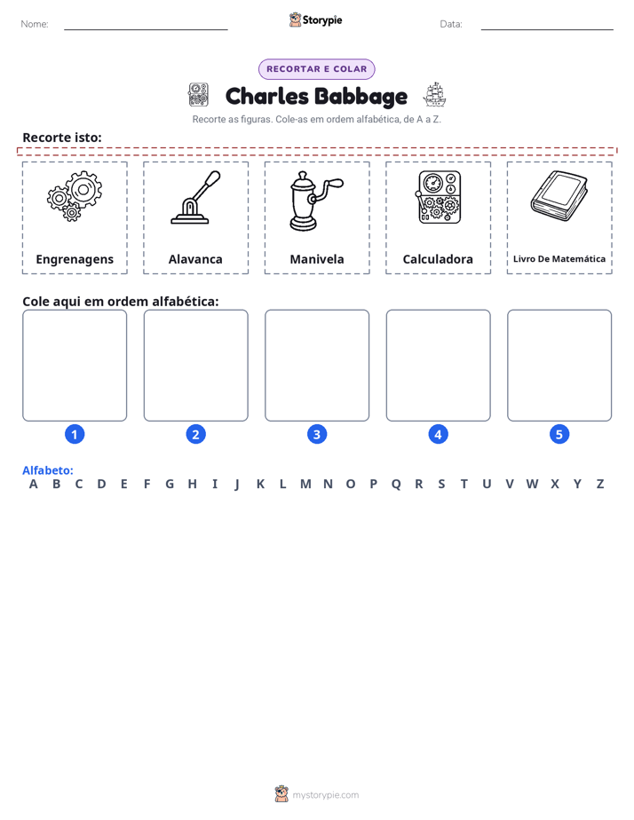 Recortar & Colar Alfabeto