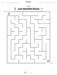Juan Sebastián Elcano printable worksheet preview