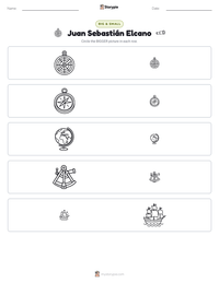Juan Sebastián Elcano printable worksheet preview